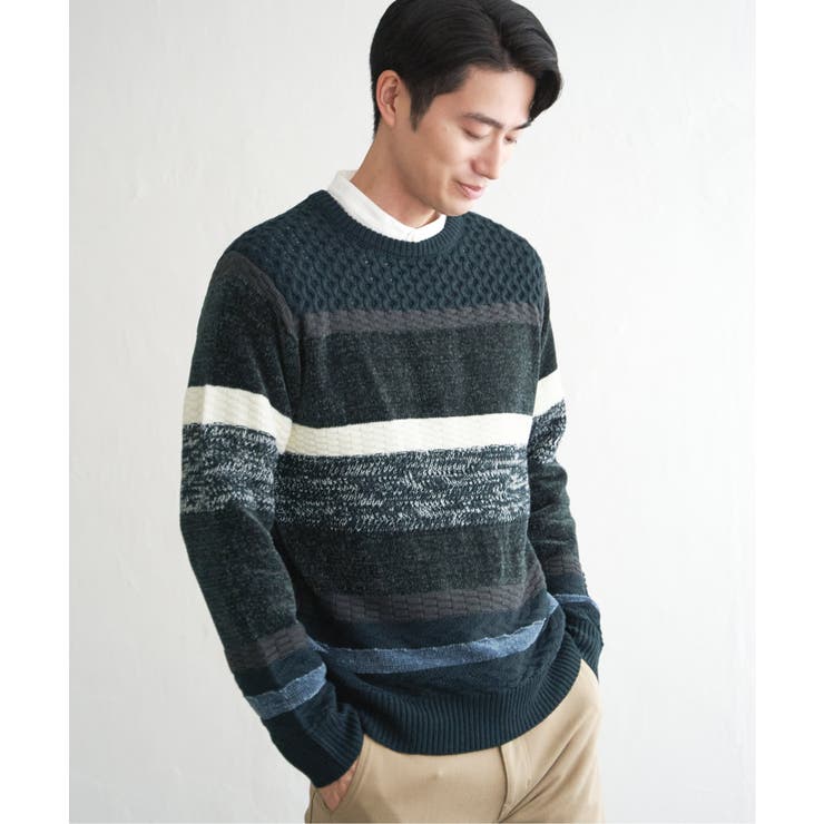 モールミックスボーダーニット | ikka  | 詳細画像8 