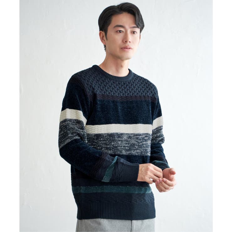 モールミックスボーダーニット | ikka  | 詳細画像17 