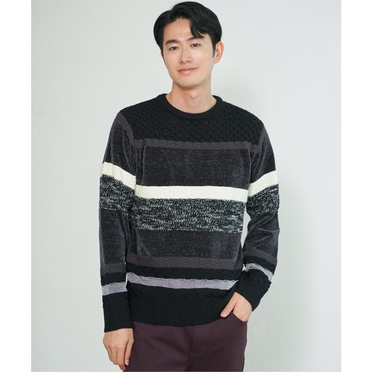 モールミックスボーダーニット | ikka  | 詳細画像22 