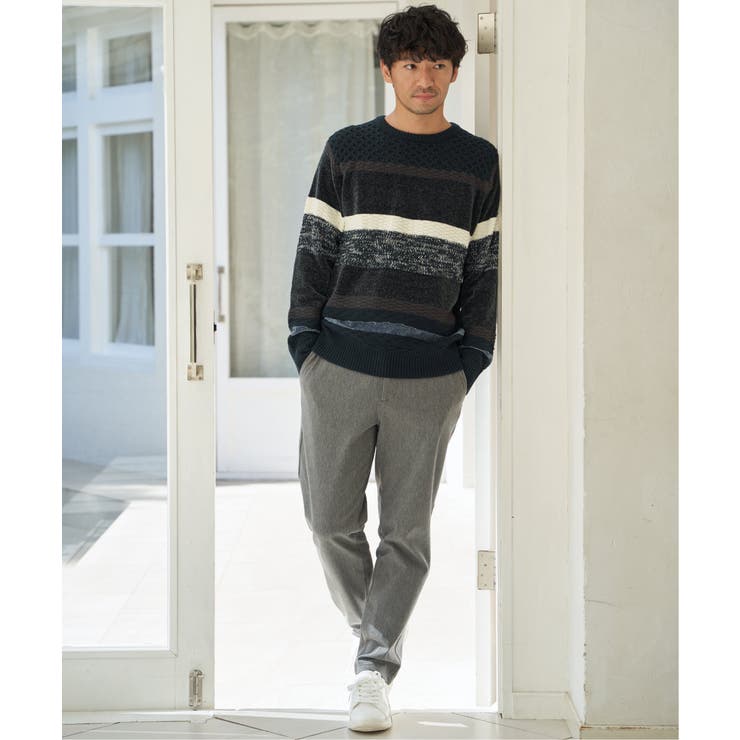 モールミックスボーダーニット | ikka  | 詳細画像5 