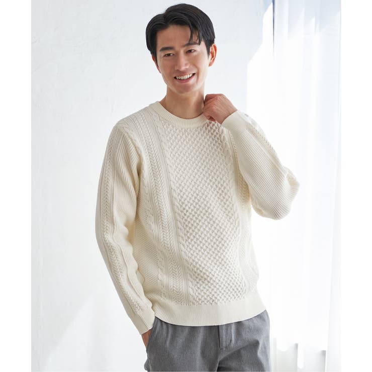 GOKU楽ニットアランケーブル | ikka  | 詳細画像9 