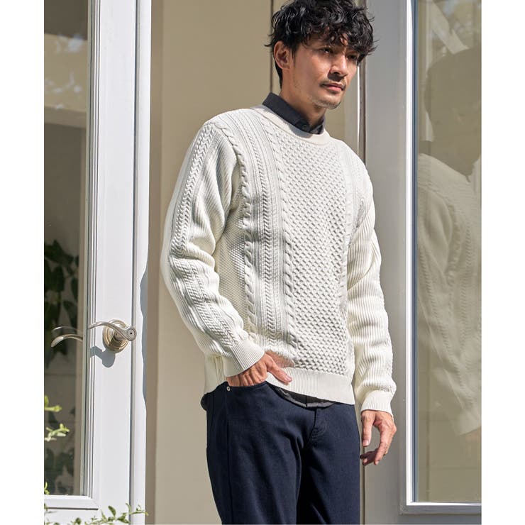 GOKU楽ニットアランケーブル | ikka  | 詳細画像1 