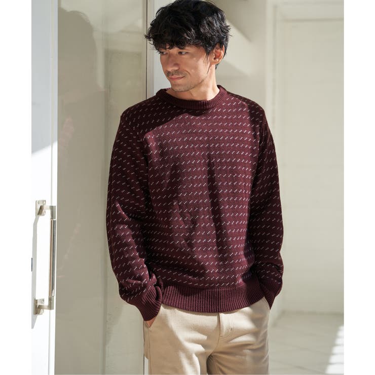 カラーバーズアイニット | ikka  | 詳細画像1 