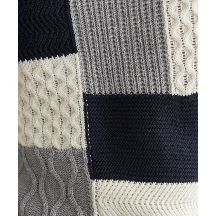 ブロックスクルーネックニット | ikka  | 詳細画像21 