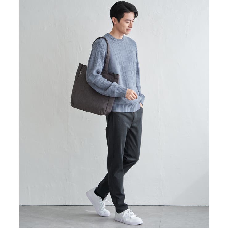 【洗濯機で洗える】ジャカードチェックニット | ikka  | 詳細画像9 