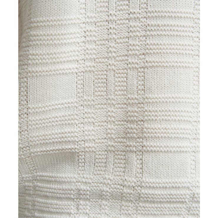 【洗濯機で洗える】ジャカードチェックニット | ikka  | 詳細画像25 