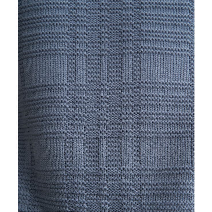 【洗濯機で洗える】ジャカードチェックニット | ikka  | 詳細画像26 