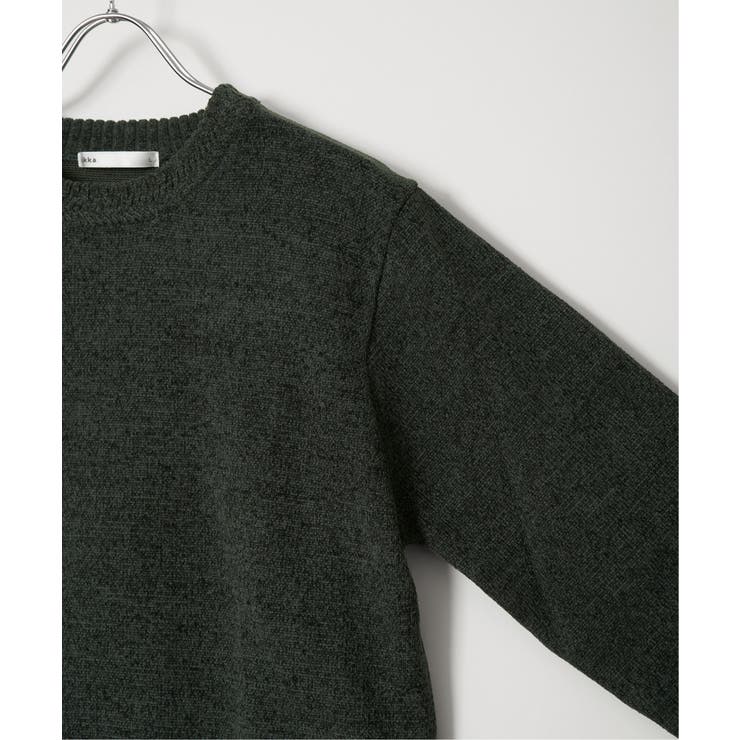 Wフェイスモールクルーニット | ikka  | 詳細画像24 