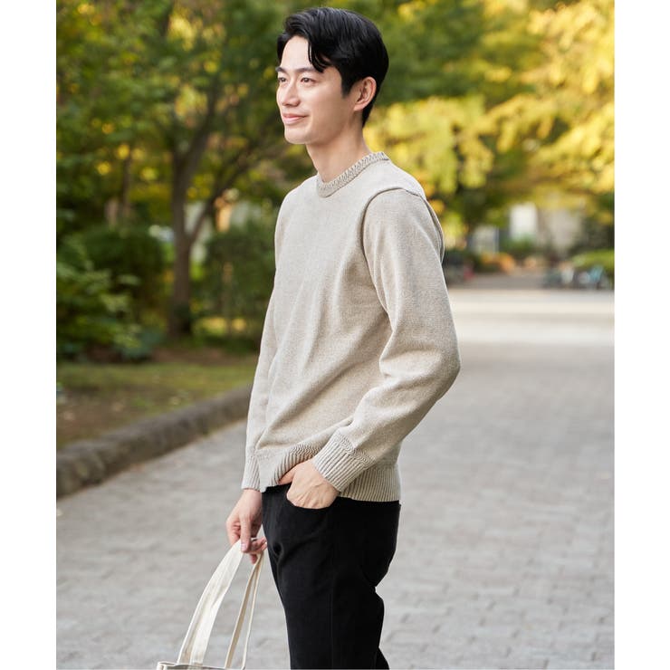 Wフェイスモールクルーニット | ikka  | 詳細画像3 