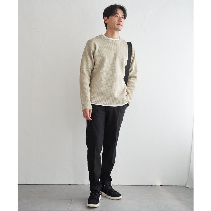 【2点セット】GOKU楽ニットクルーインナーセット | ikka  | 詳細画像14 