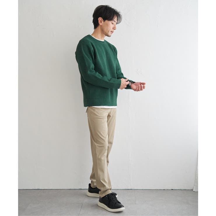 【2点セット】GOKU楽ニットクルーインナーセット | ikka  | 詳細画像18 