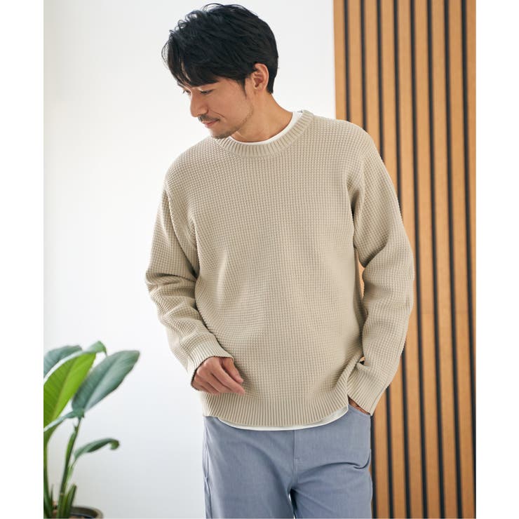 【2点セット】GOKU楽ニットクルーインナーセット | ikka  | 詳細画像2 