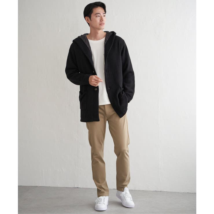 裏ボアニットフーディガン | ikka  | 詳細画像4 