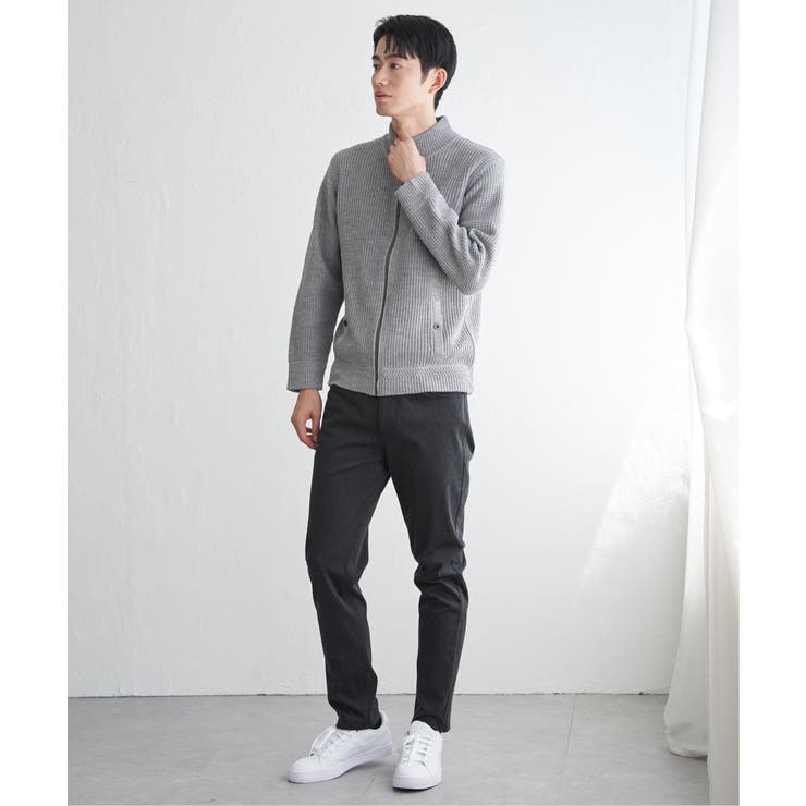 スタンドジップニットブルゾン | ikka  | 詳細画像7 