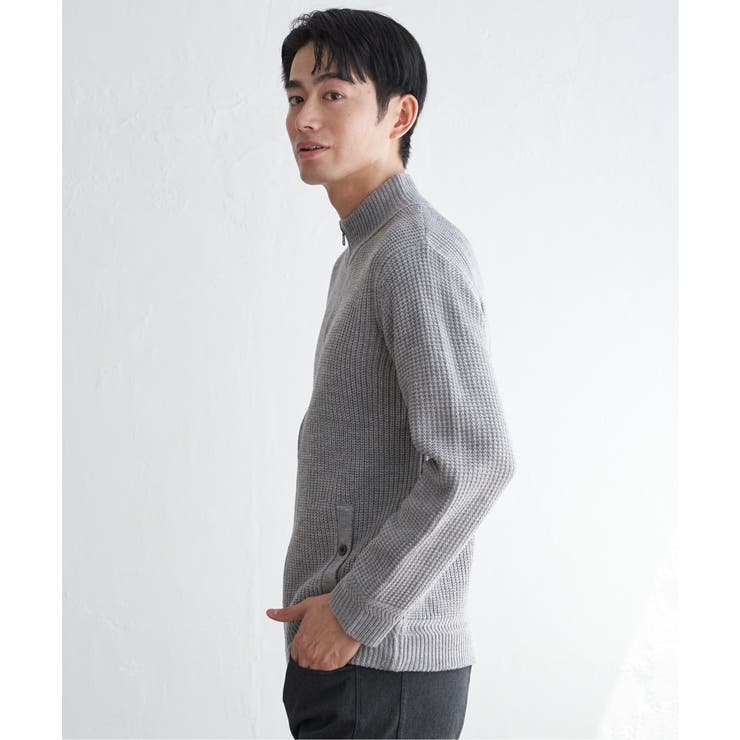 スタンドジップニットブルゾン | ikka  | 詳細画像14 