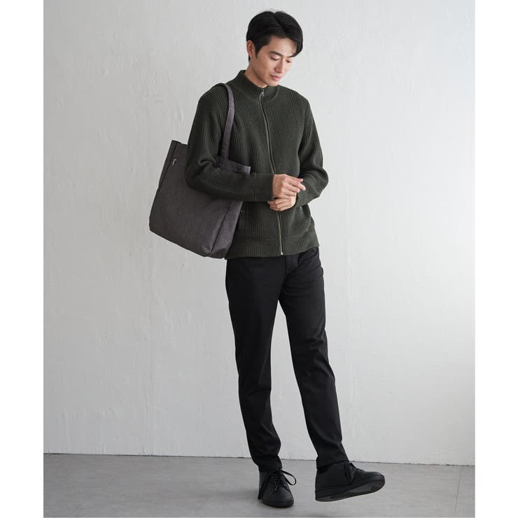 スタンドジップニットブルゾン | ikka  | 詳細画像4 