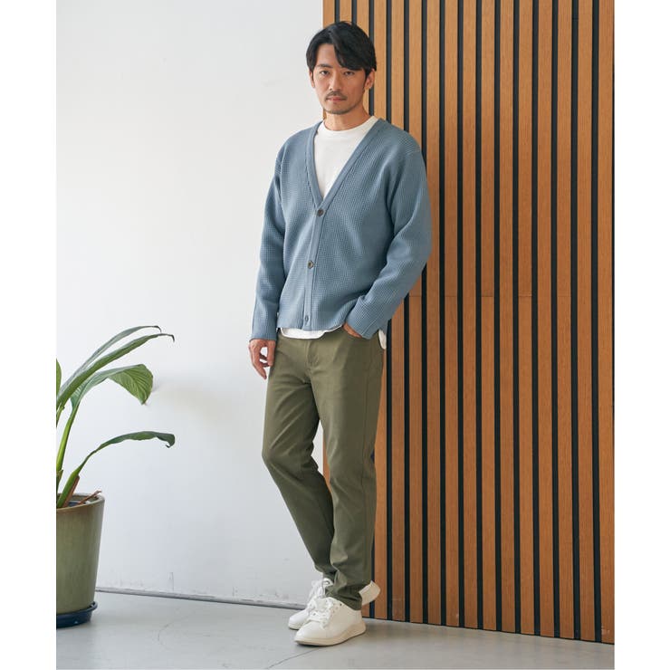 【洗濯機で洗える】GOKU楽ニットカーデインナーセット【2点セット】 | ikka  | 詳細画像8 