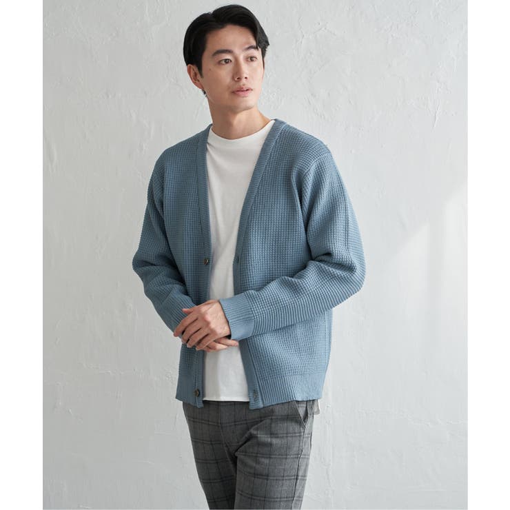 【洗濯機で洗える】GOKU楽ニットカーデインナーセット【2点セット】 | ikka  | 詳細画像9 