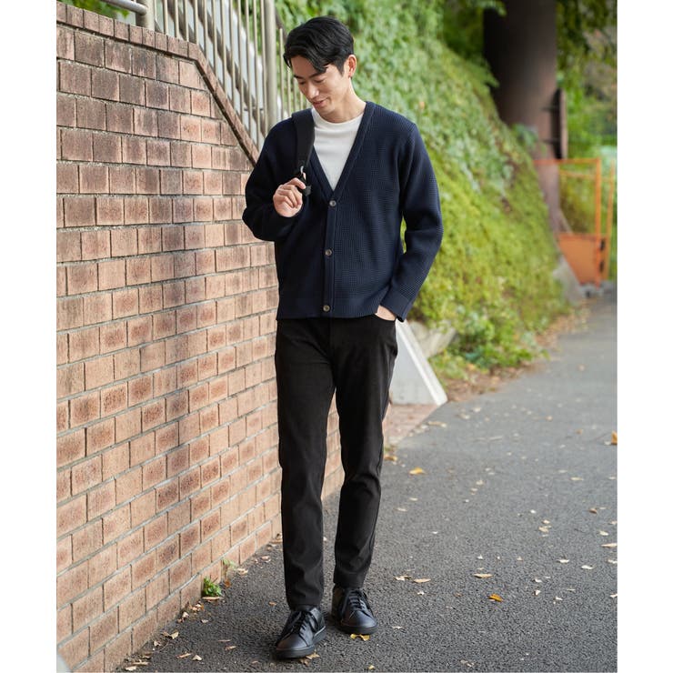 【洗濯機で洗える】GOKU楽ニットカーデインナーセット【2点セット】 | ikka  | 詳細画像18 