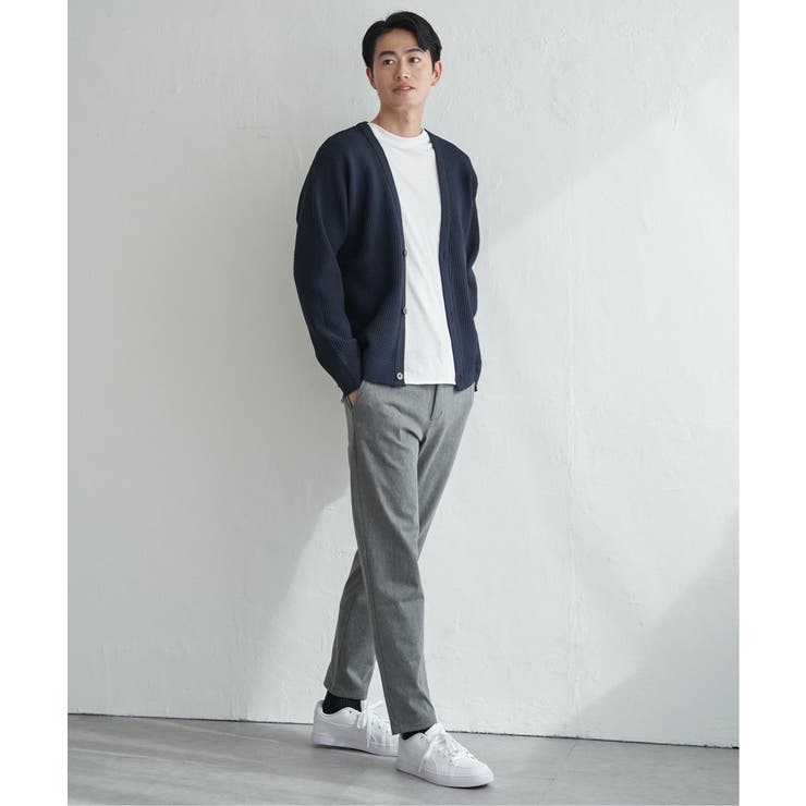 【洗濯機で洗える】GOKU楽ニットカーデインナーセット【2点セット】 | ikka  | 詳細画像21 