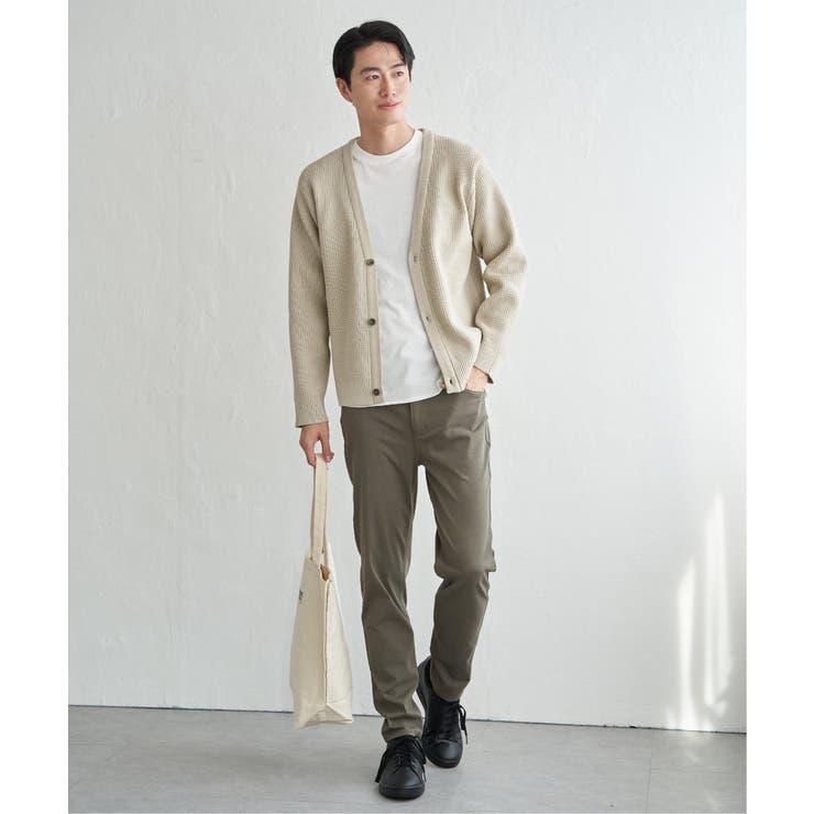 【洗濯機で洗える】GOKU楽ニットカーデインナーセット【2点セット】 | ikka  | 詳細画像25 