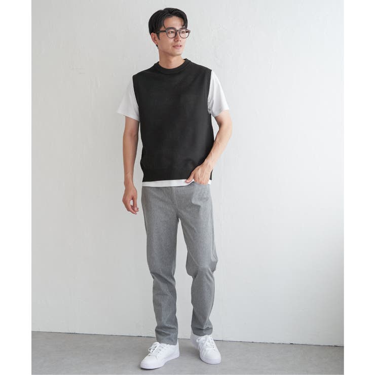 【洗濯機で洗える】GOKU楽ニットカルゼベスト | ikka  | 詳細画像13 