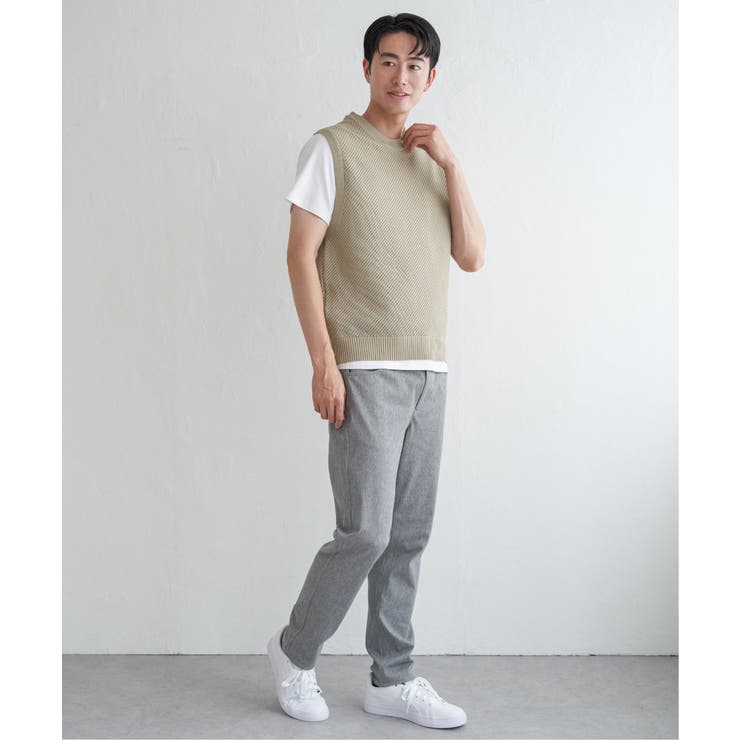 【洗濯機で洗える】GOKU楽ニットカルゼベスト | ikka  | 詳細画像20 