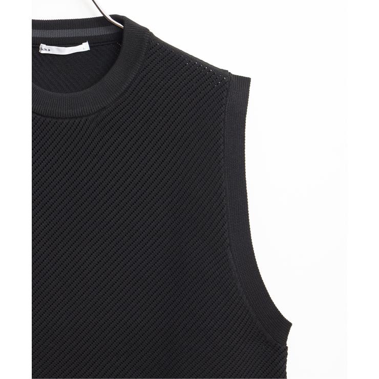 【洗濯機で洗える】GOKU楽ニットカルゼベスト | ikka  | 詳細画像28 