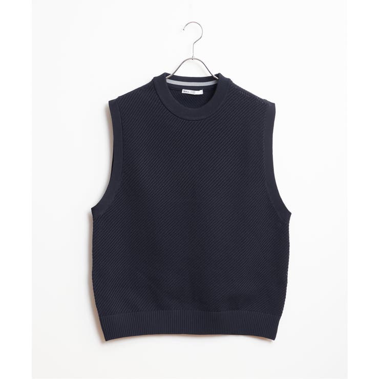 【洗濯機で洗える】GOKU楽ニットカルゼベスト | ikka  | 詳細画像35 