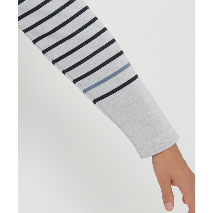 ＷジャガードボーダーロンＴ | ikka  | 詳細画像6 