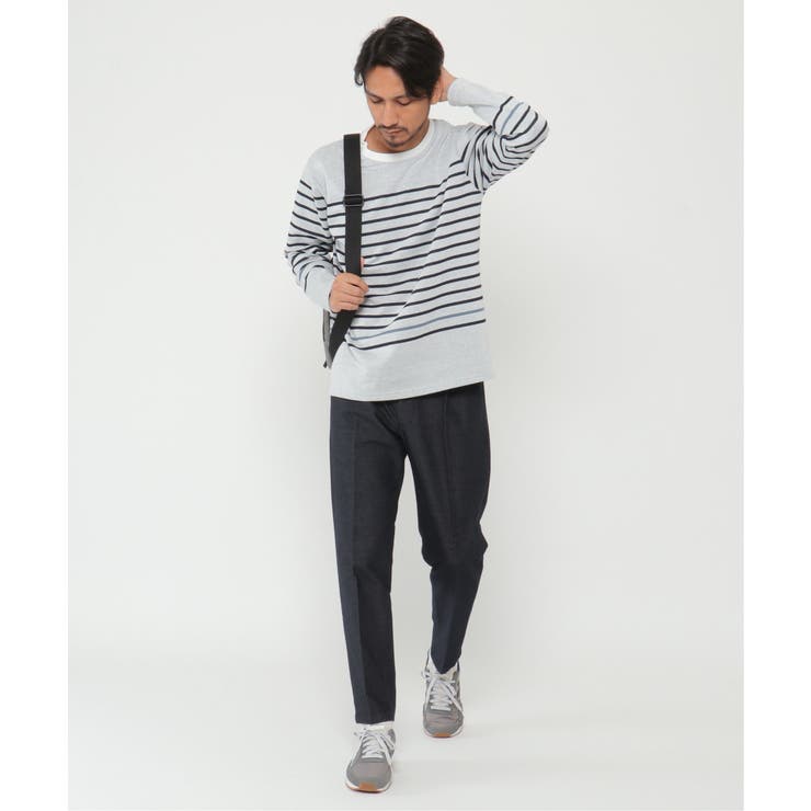 ＷジャガードボーダーロンＴ | ikka  | 詳細画像10 