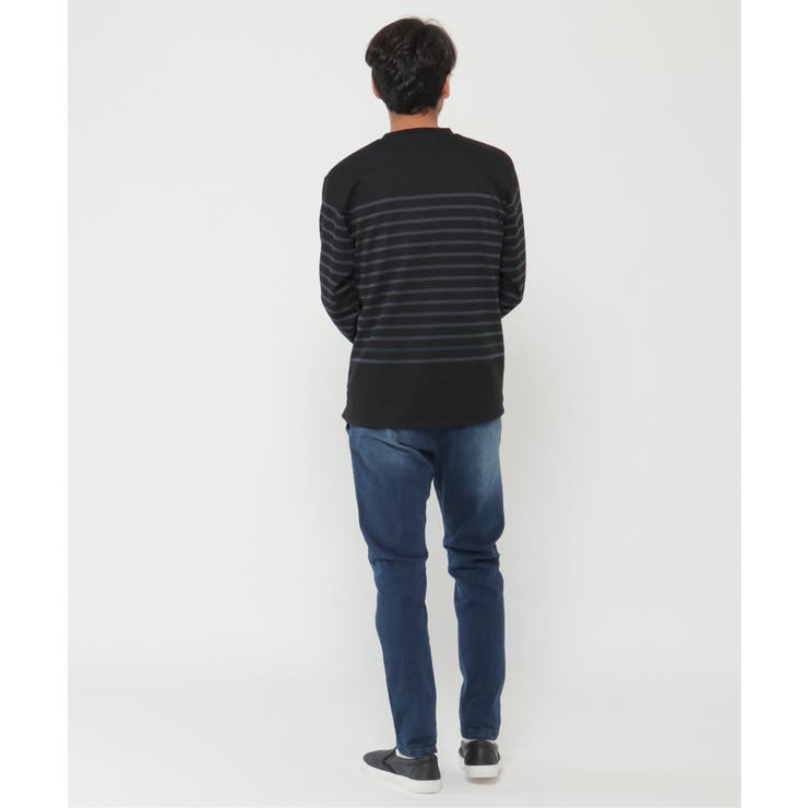 ＷジャガードボーダーロンＴ | ikka  | 詳細画像11 