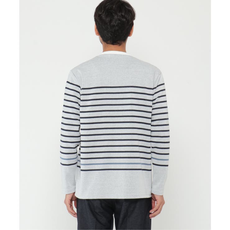 ＷジャガードボーダーロンＴ | ikka  | 詳細画像3 