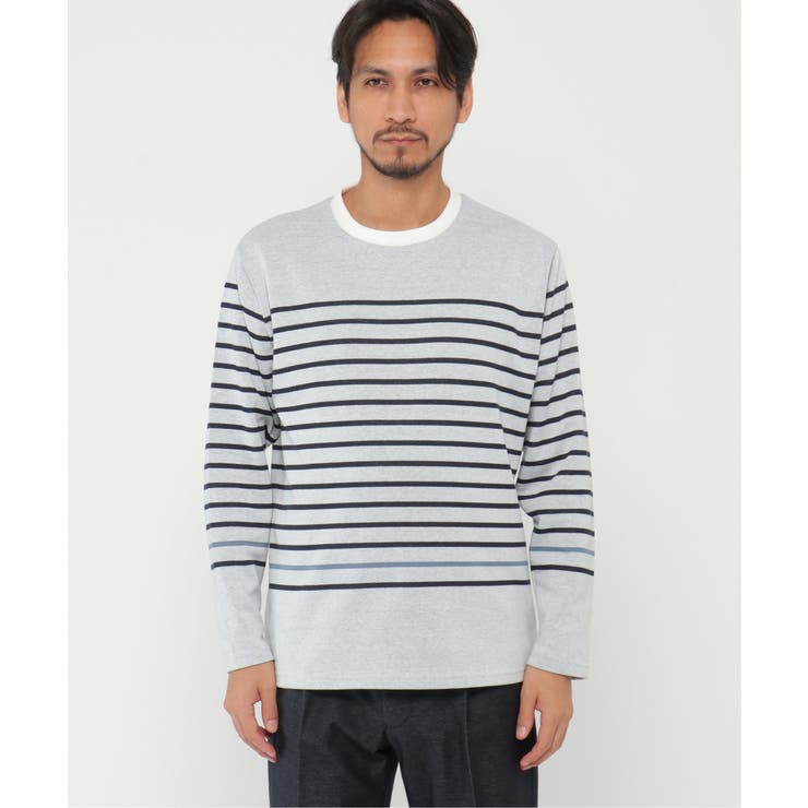 ＷジャガードボーダーロンＴ | ikka  | 詳細画像4 