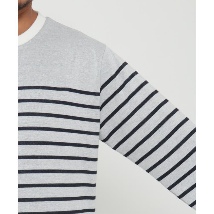 ＷジャガードボーダーロンＴ | ikka  | 詳細画像5 