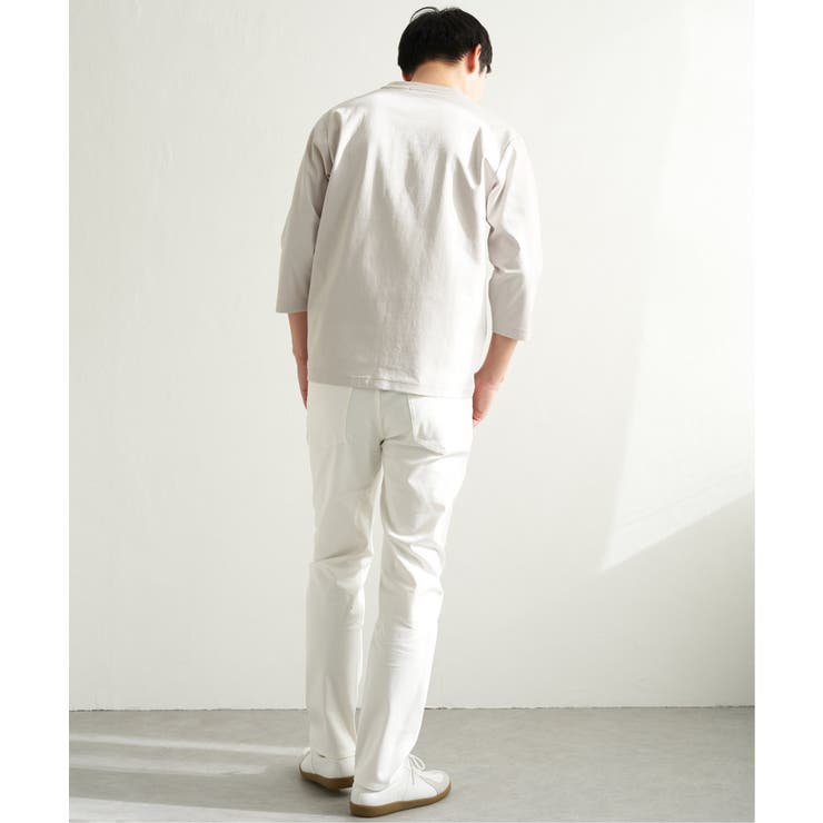 【接触冷感／抗菌防臭】7分袖セイケツカイテキ切り替えTシャツ | ikka  | 詳細画像11 