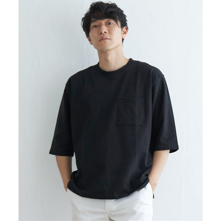 ストレッチインレイ7分袖Tシャツ[品番：IKAW0019138]｜ikka （イッカ