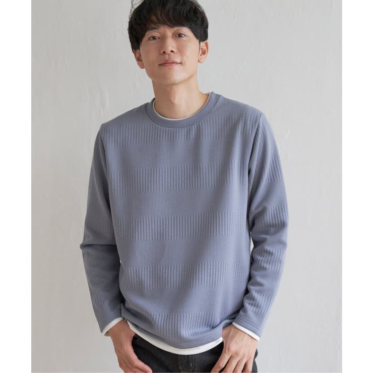 フクレジャガードクルーネックレイヤード | ikka  | 詳細画像17 