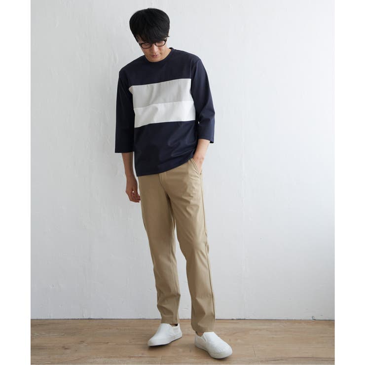 【接触冷感／抗菌防臭】GOKU楽セイケツ7分切り替えT | ikka  | 詳細画像13 