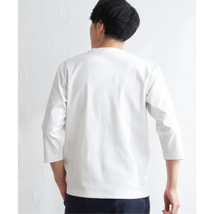 【接触冷感／抗菌防臭】GOKU楽セイケツ7分切り替えT | ikka  | 詳細画像15 