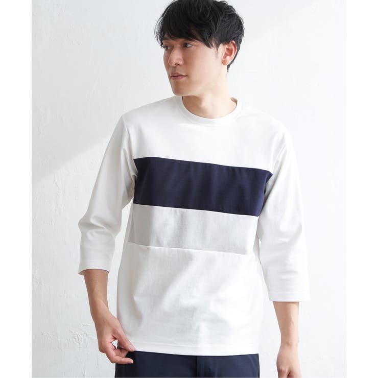 【接触冷感／抗菌防臭】GOKU楽セイケツ7分切り替えT | ikka  | 詳細画像16 