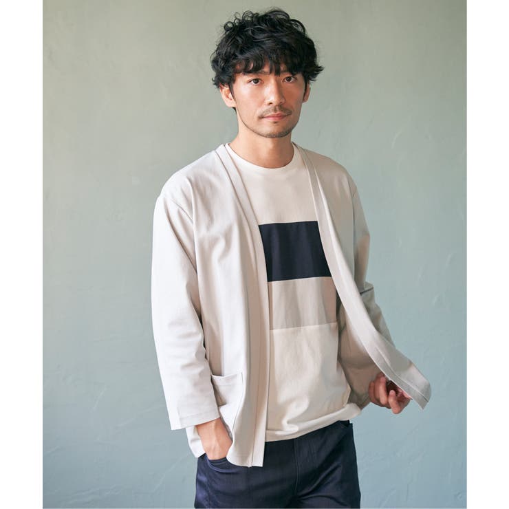 【接触冷感／抗菌防臭】GOKU楽セイケツ7分切り替えT | ikka  | 詳細画像4 