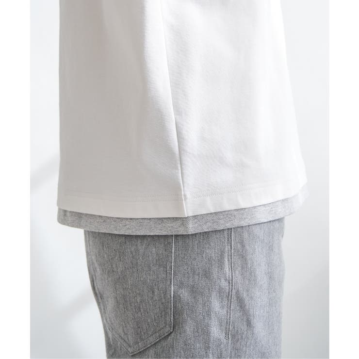 【接触冷感／抗菌防臭】GOKU楽セイケツ7分袖キーネックTシャツ | ikka  | 詳細画像20 