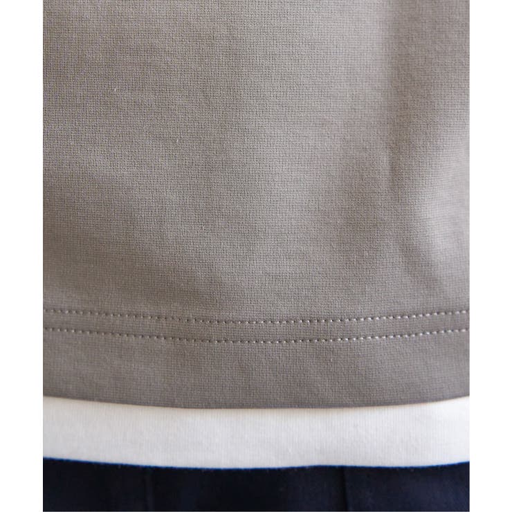 【接触冷感／抗菌防臭】GOKU楽セイケツ7分袖キーネックTシャツ | ikka  | 詳細画像23 