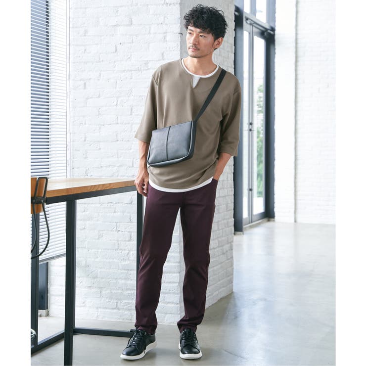 【親子コーデ】キーネックレイヤード7分袖Tシャツ | ikka  | 詳細画像6 