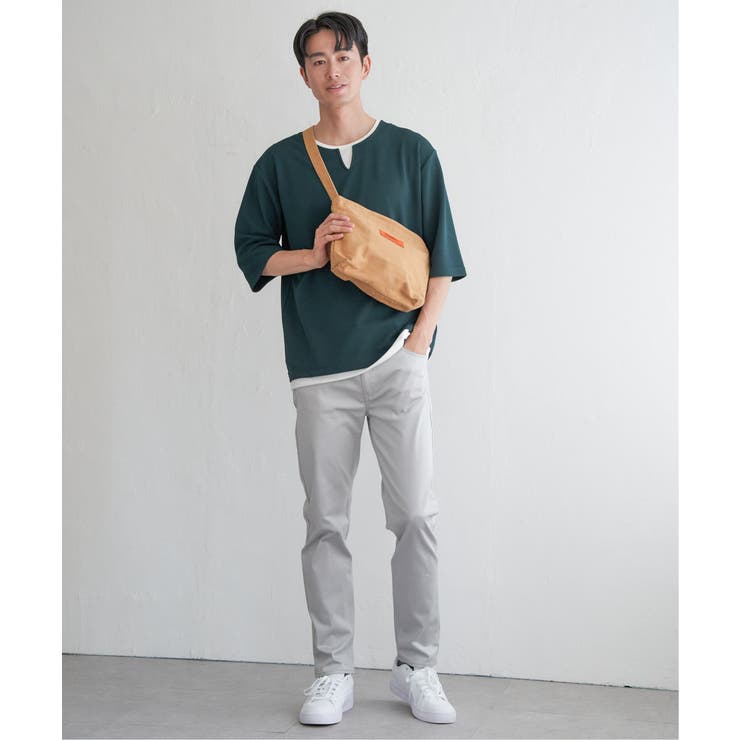 【親子コーデ】キーネックレイヤード7分袖Tシャツ | ikka  | 詳細画像13 