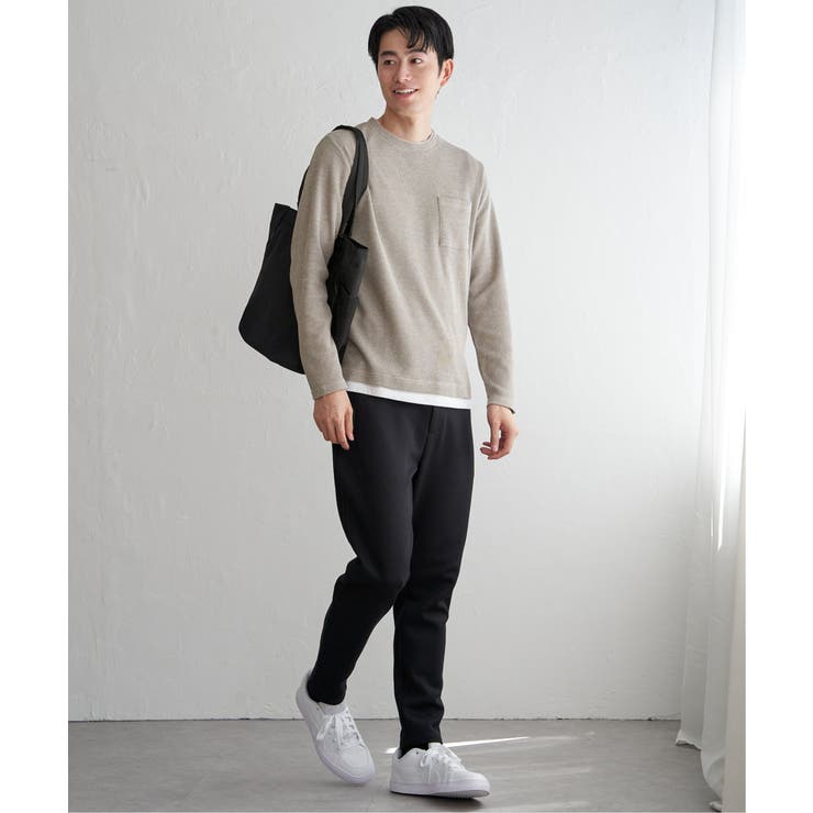 メランジワッフルポケフェイクロンＴ | ikka  | 詳細画像9 