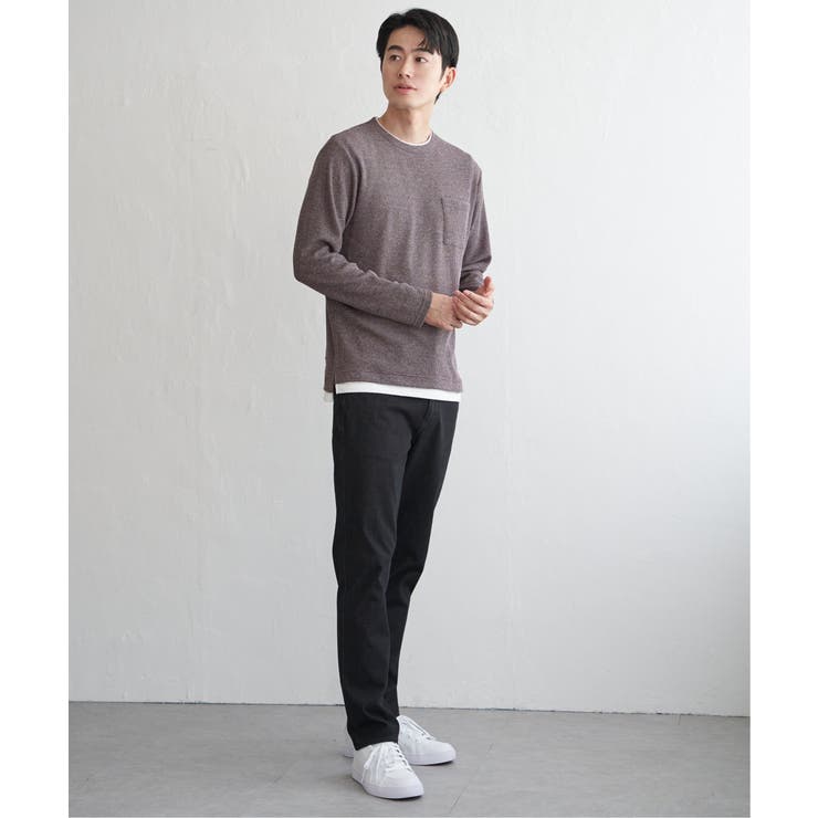 メランジワッフルポケフェイクロンＴ | ikka  | 詳細画像16 