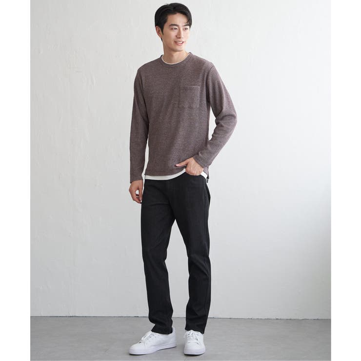 メランジワッフルポケフェイクロンＴ | ikka  | 詳細画像17 