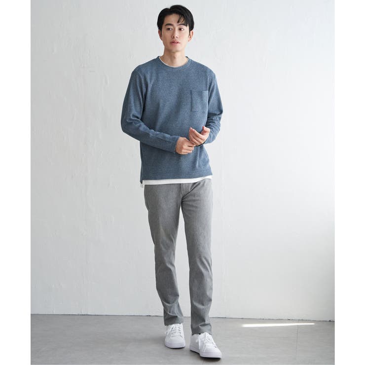 メランジワッフルポケフェイクロンＴ | ikka  | 詳細画像22 